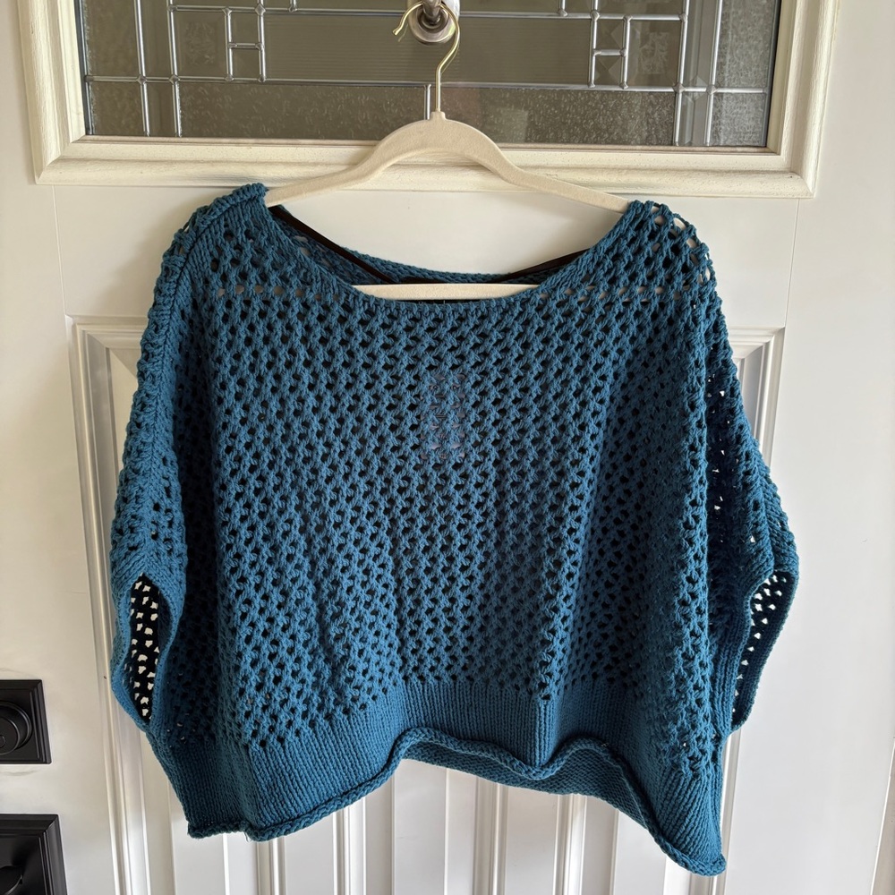 Torrid Open Stitch Pullover Oversized Cropped Sweater